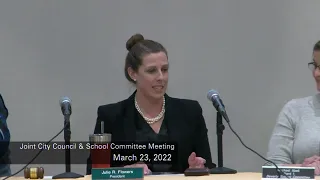 Joint City Council and School Committee Meeting 3/23/2022