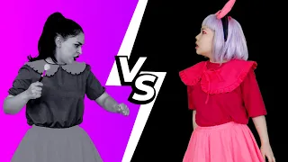 Pink VS Black Challenge Song 🖤💗 | Kids Funny Songs
