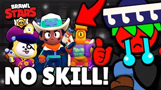 NAJBARDZIEJ NO SKILL MUTACJE w BRAWL STARS!