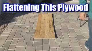 Quick Tip: Flattening Warped Plywood