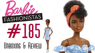 BARBIE FASHIONISTA 185 DOLL 👑 EDMOND'S COLLECTIBLE WORLD 🌎:  UNBOXING & REVIEW #185 BANDANA MATTEL