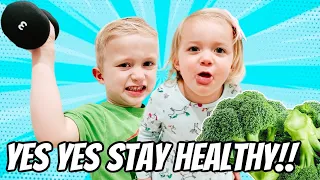 Yes Yes Stay Healthy!!! Nursery Rhyme!!