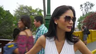 UNIVERSAL TRAVELS: Peru - Miss Universe 2015 Pia Wurtzbach Visits the Bridge of Sighs in Peru
