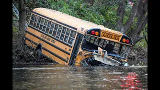 Crazy Bus VS Extremely Dangerous Roads Best Bus Falls and Accidents