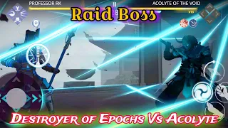 "Destroyer of Epochs" Vs Acolyte of the Void Raid Boss - Shadow Fight 3