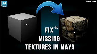 How To Automatically Relink Missing Textures In Maya Easily