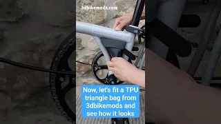 Fitting a TPU triangle bag from 3dbikemods on Brompton Chpt V4