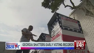 Georgia shatters early voting records