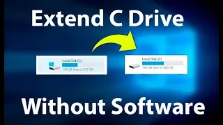 How to Extend C Drive in Windows 10 without Software