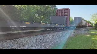 (SUPER COOL) CSX Manifest Rolling Through Iron Station NC