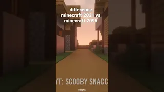 2021 minecraft vs 2095 minecraft