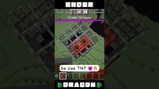 Minecraft : How to kill ENDER DRAGON🐉😈 #minecraft #viral #youtube #gaming #shorts #video