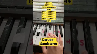 HARD Piano Tutorial- Darude- Sandstorm