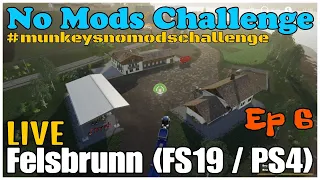 *Felsbrunn LIVE / No Mods Challenge / Ep 6 / FS19 / PS4 / RustyMoney