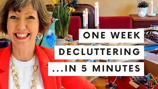 ONE WEEK decluttering in 5 MINUTES! Minimalist Hygge Home, Flylady