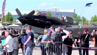 Полеты легендарного штурмовика Ил-2 на авиасалоне ILA-2018 в Берлине