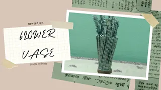 Flower Vase From News Paper | DIY | SD Art Journey