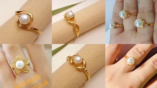 Latest pearl rings designs