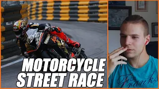MOTOGP FAN REACTS TO MACAU MOTORCYCLE STREET RACE *Peter Hickman onboard*