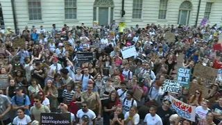 As Boris Johnson turns PM, protesters take to the street | AFP
