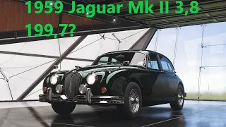 Forza Horizon 5. 1959 Jaguar Mk II 3,8, 199,7 км/ч?