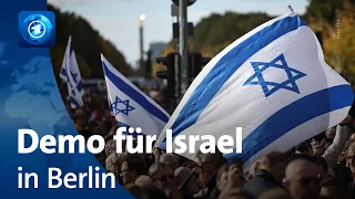 Solidaritätsdemo für Israel und weitere Luftangriffe auf den Gazastreifen