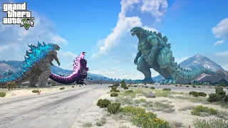 Godzilla and Shin Godzilla vs Godzilla Earth - GTA V Mods