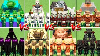ALL MOBS TOURNAMENT in Minecraft Mob Battle ( Featuring Mutants Creatures )
