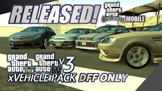 VEHICLE PACK GTA V & GTA IV v3 DFF ONLY FOR GTA SA - NEW RELEASED!