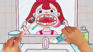 ASMR Take Care of Your TEETH | Stop Motion Paper by Seegi Channel