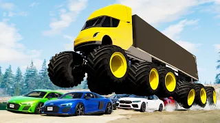 Monster Truck Crashes #22 - Beamng drive