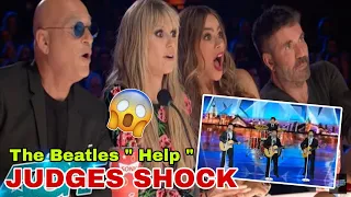 GOLDEN BUZZER: Filipino Group WOWS with Simon Cowell's Sing The Beatles | AGT