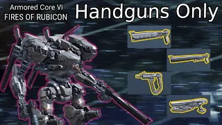 Can You Beat Armored Core 6 By Only Using HANDGUNS?