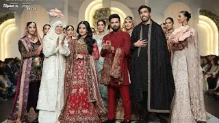 Our Favourite Couple Sarah and Falak grace the ramp for Musferah Saad Bridal Collection at BCW 2023