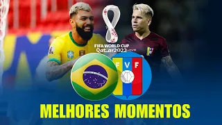 JOGO ''BRASIL 3 X 1 VENEZUELA'' HOJE DIA 07/10/2021 | MELHORES MOMENTOS | Eliminatórias da Copa 2022