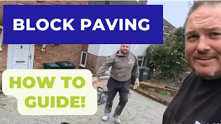 How to lay a block paving driveway PART 1