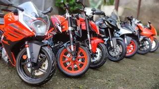 KTM Collection Model Motorcycles in a Box KTM RC 390 | KTM 1290 Super Duke R | KTM Duke 200 |