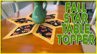 Fall Star Table Topper | The Sewing Room Channel