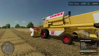 Farming Simulator 22 TSZ Map V5 Búza aratás05 (wheat harvest) Claas,NewHolland,IFA,Skoda