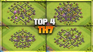 *TOP 4 UNSTOPPABLE TH7 BASES 2023!!* - Clash of Clans