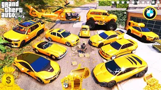 GTA V - Stealing GOLD BMW SUPERCARS  With Franklin in GTA 5 ( GTA V)