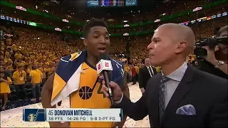 Donovan Mitchell Postgame Interview | Thunder vs Jazz - Game 6 | April 27, 2018 | 2017-18 NBA Season