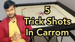 Carrom Board Trick Shots - 5 Easy Trick Shots in Carrom - Learn how to play Carrom - Carrom Tutorial