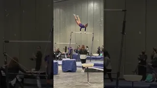 Level 7 bar routine Florida championships (😬 yikes ) March of 2022 Chelsea Zimmer