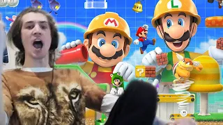 xQc Plays Super Mario Maker 2 with Chat!