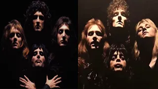 Queen-Bohemian Rhapsody(Official Video) VS Bohemian Rhapsody(Movie Version) Side By Side Comparison