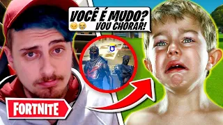 Fingi ser MUDO e a CRIANÇA CHOROU no FORTNITE Emocionante