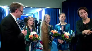 Alexandra Trusova / ISU Junior Grand Prix Final Nagoya 2017 interview after Victory ceremony