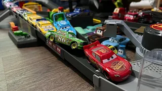 Disney Pixar Cars Piston Cup Action Speedway set Part 2 Cars unboxing review