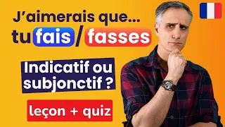 SUBJONCTIF ou INDICATIF ? | ✔️Niveau Avancé en français